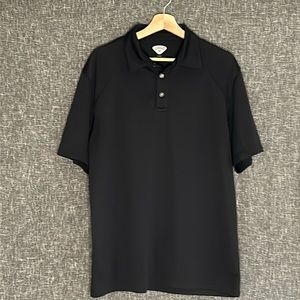 Classic black golf shirt, polyester